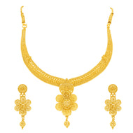 Blossom Grace Wedding Gold Necklace