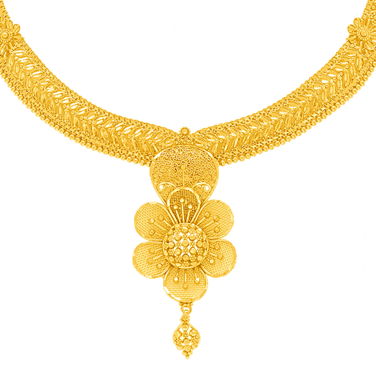 Blossom Grace Wedding Gold Necklace