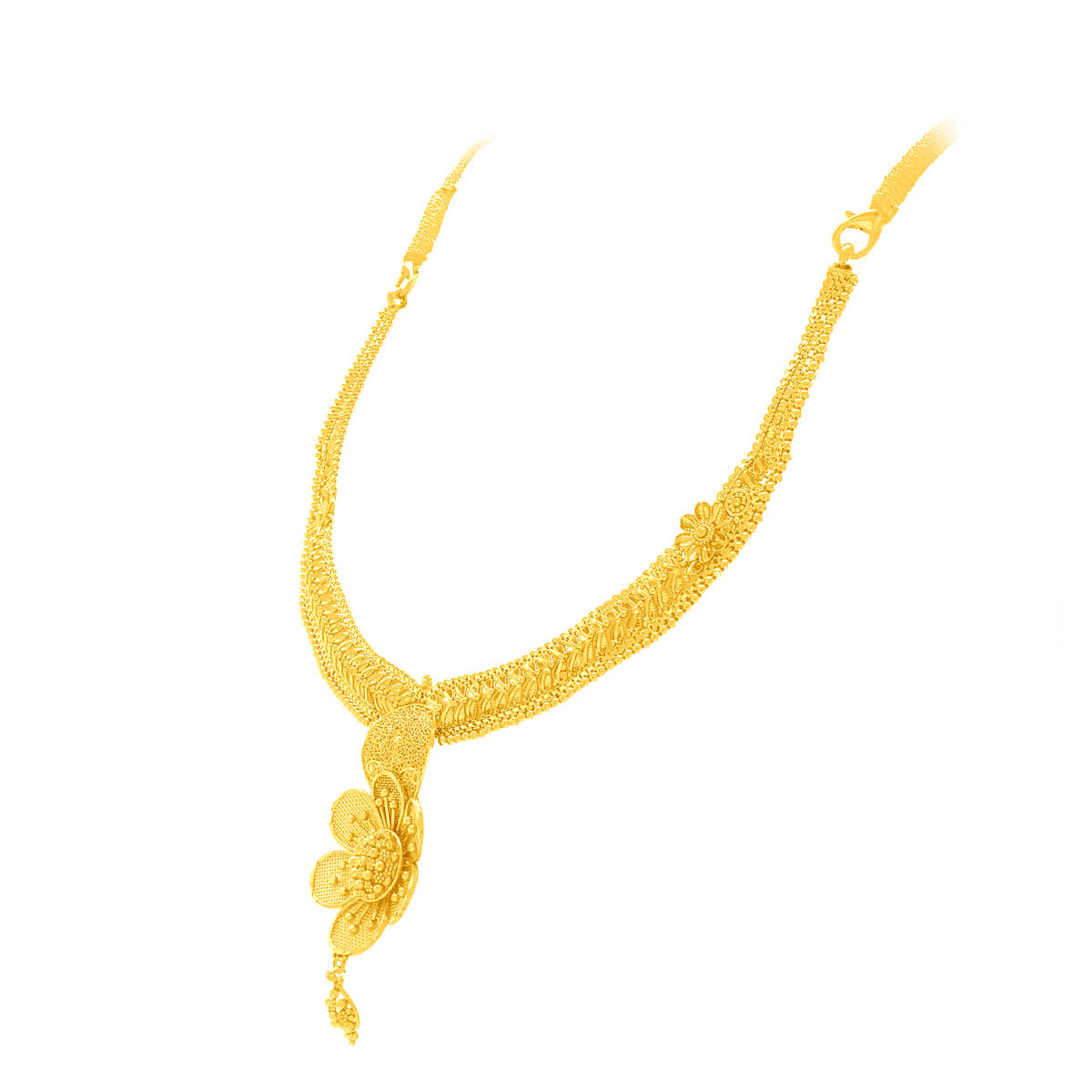 Blossom Grace Wedding Gold Necklace