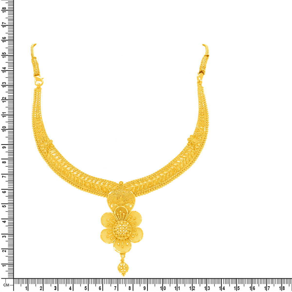 Blossom Grace Wedding Gold Necklace