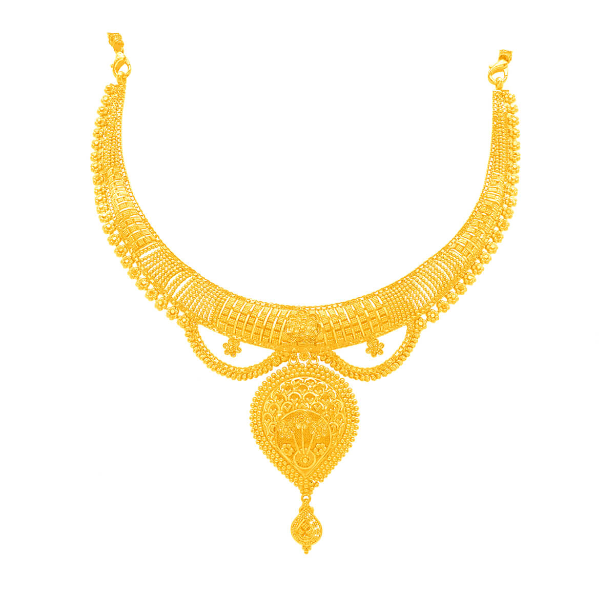 Wedding Gold Necklace with Modern Bridal Grace