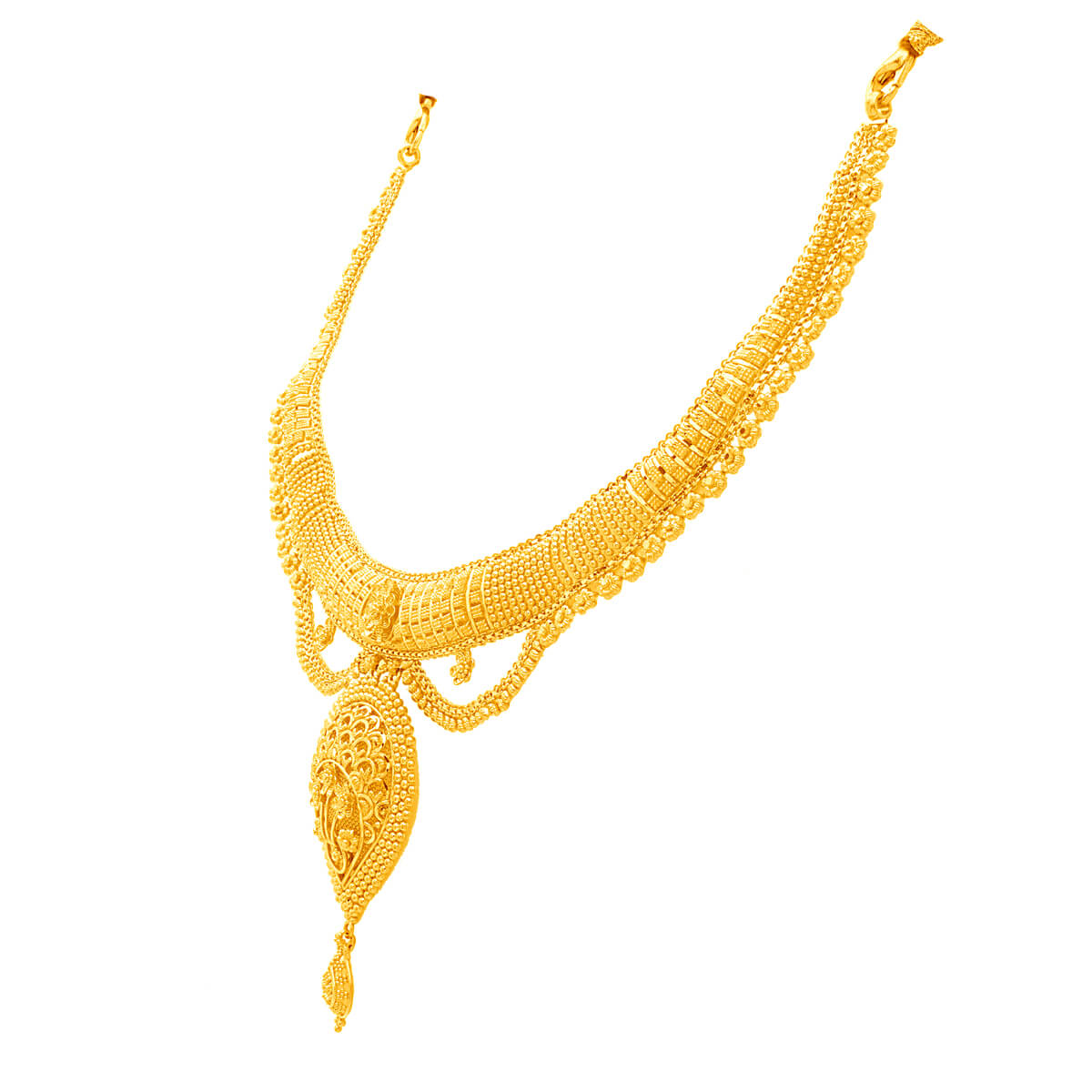 Wedding Gold Necklace with Modern Bridal Grace