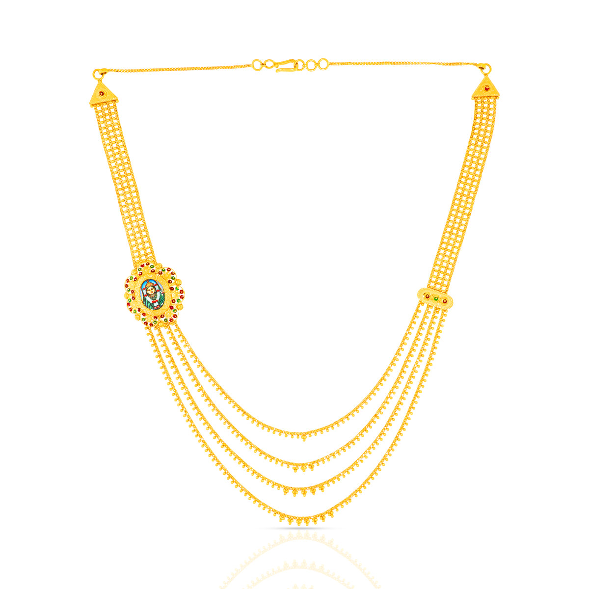 Novel Elegance 22K Gold Long Necklace