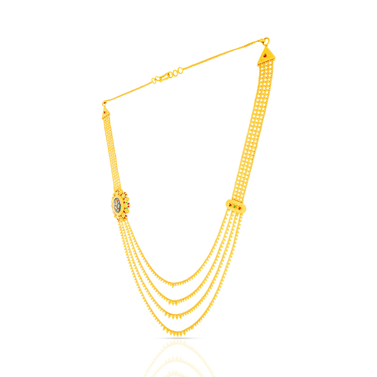 Novel Elegance 22K Gold Long Necklace