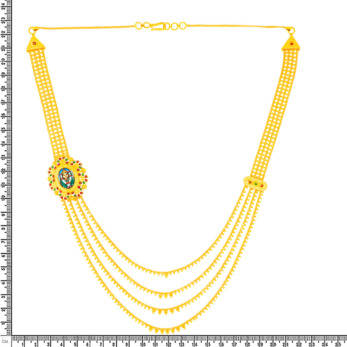 Novel Elegance 22K Gold Long Necklace