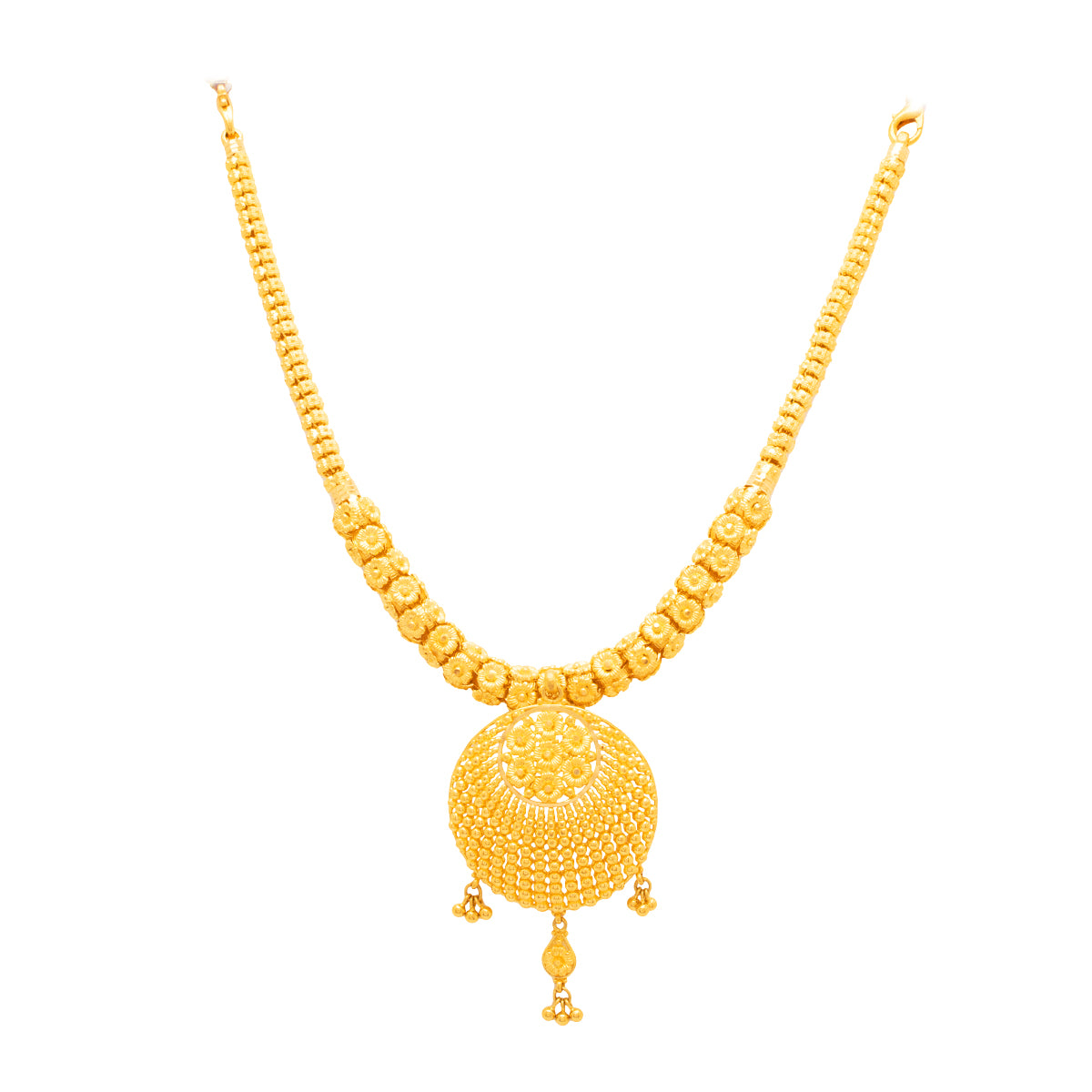 Sophisticated Elegance Wedding Gold Necklace