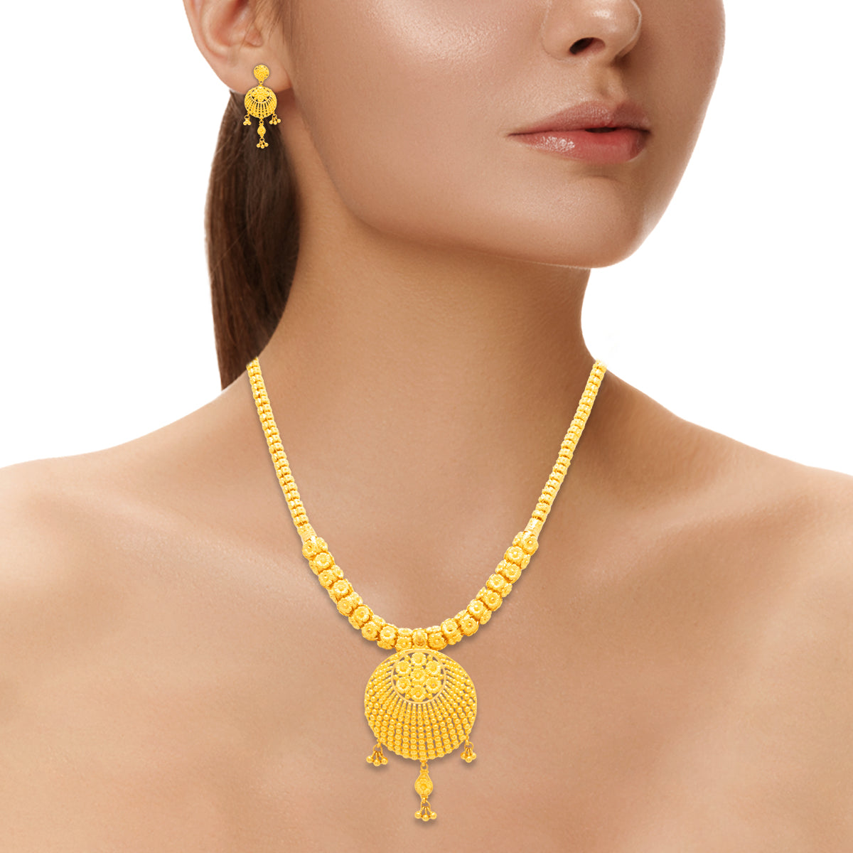 Sophisticated Elegance Wedding Gold Necklace