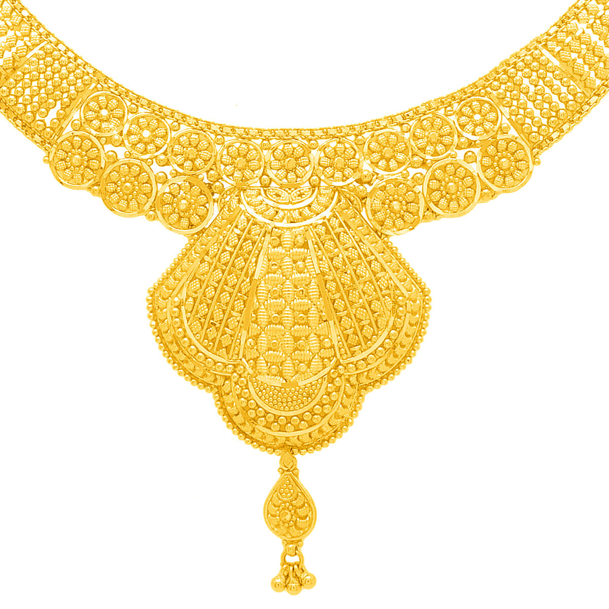 Majestic Elegance Wedding Gold Necklace