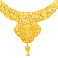 Majestic Elegance Wedding Gold Necklace