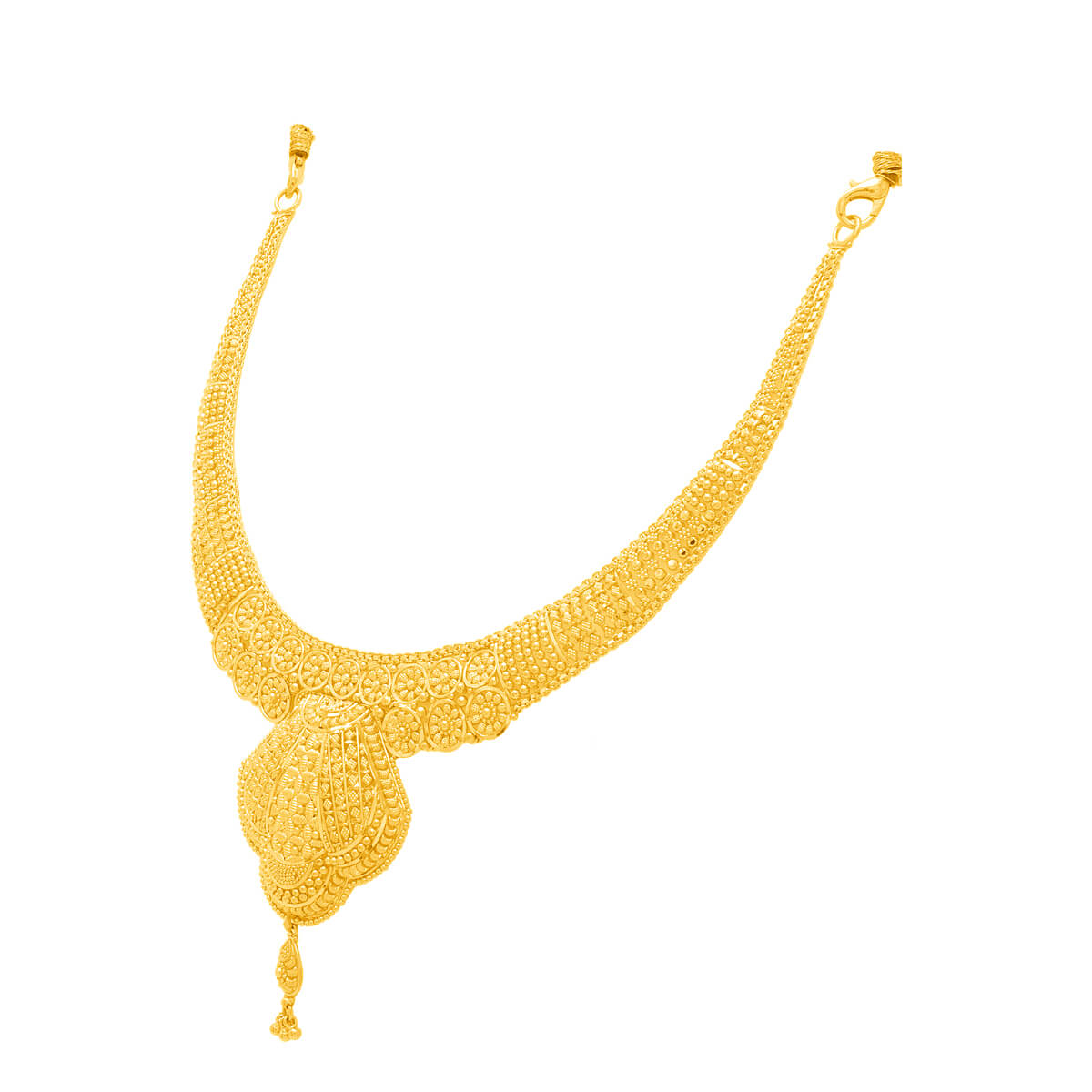 Majestic Elegance Wedding Gold Necklace