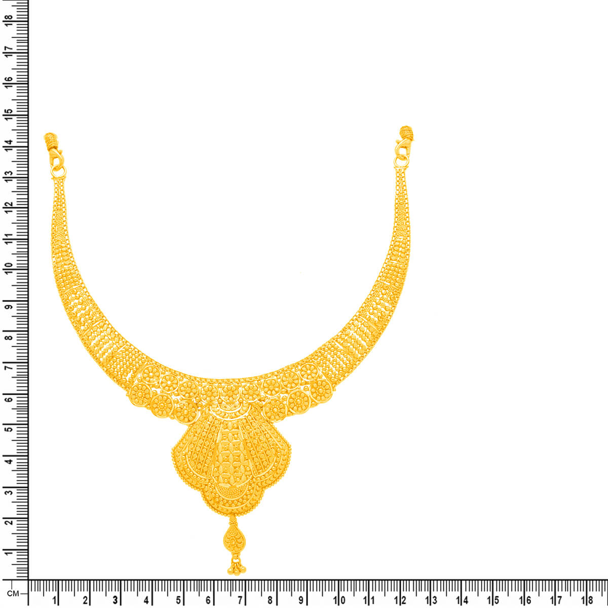 Majestic Elegance Wedding Gold Necklace