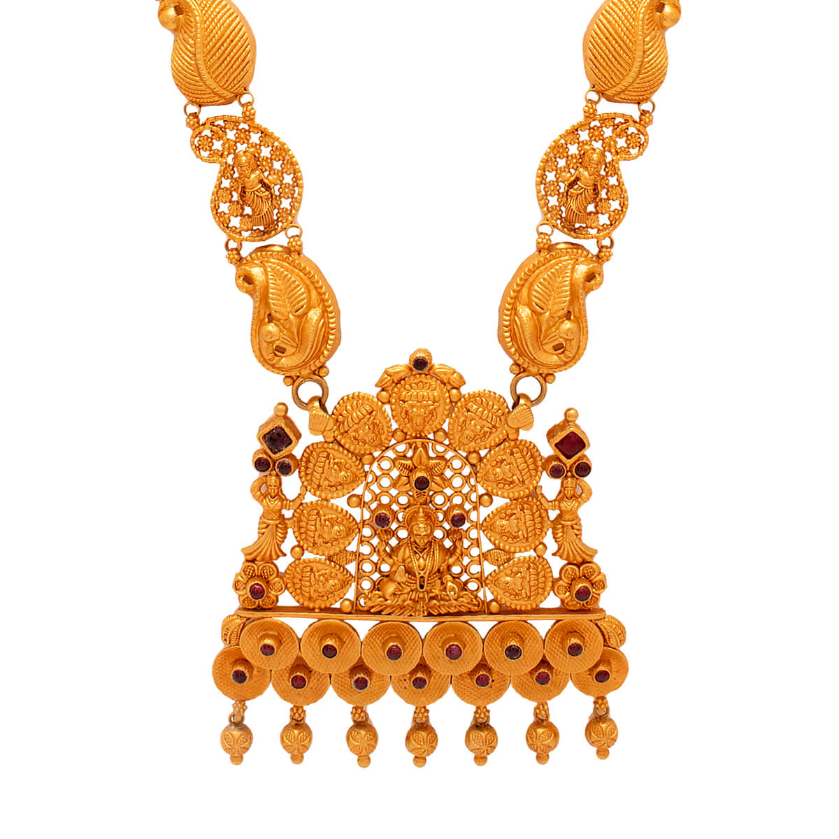Wedding Gold Necklace with Antique Elegance
