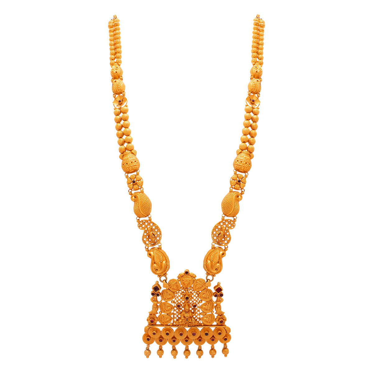 Wedding Gold Necklace with Antique Elegance