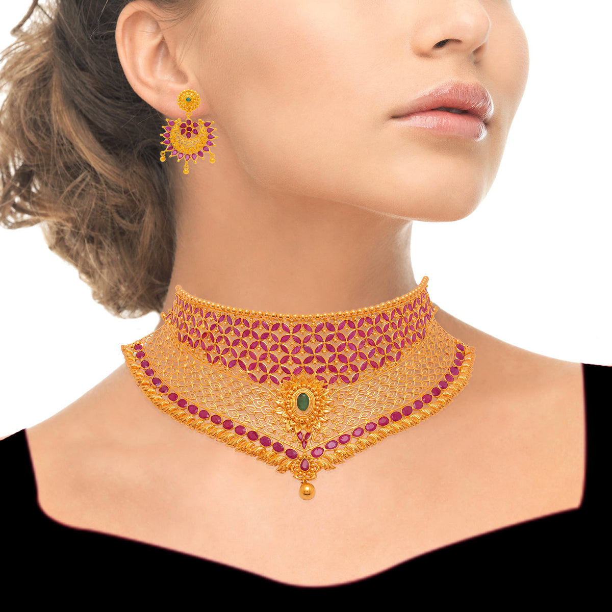 Mesmerizing Radiance Gold Choker
