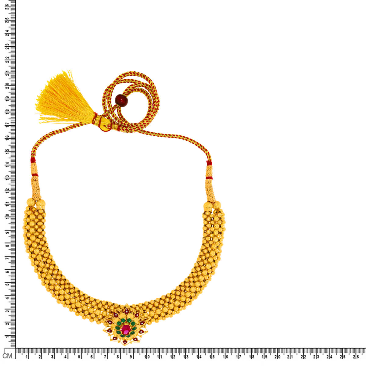Chromatic Floral Elegance Gold Thushi