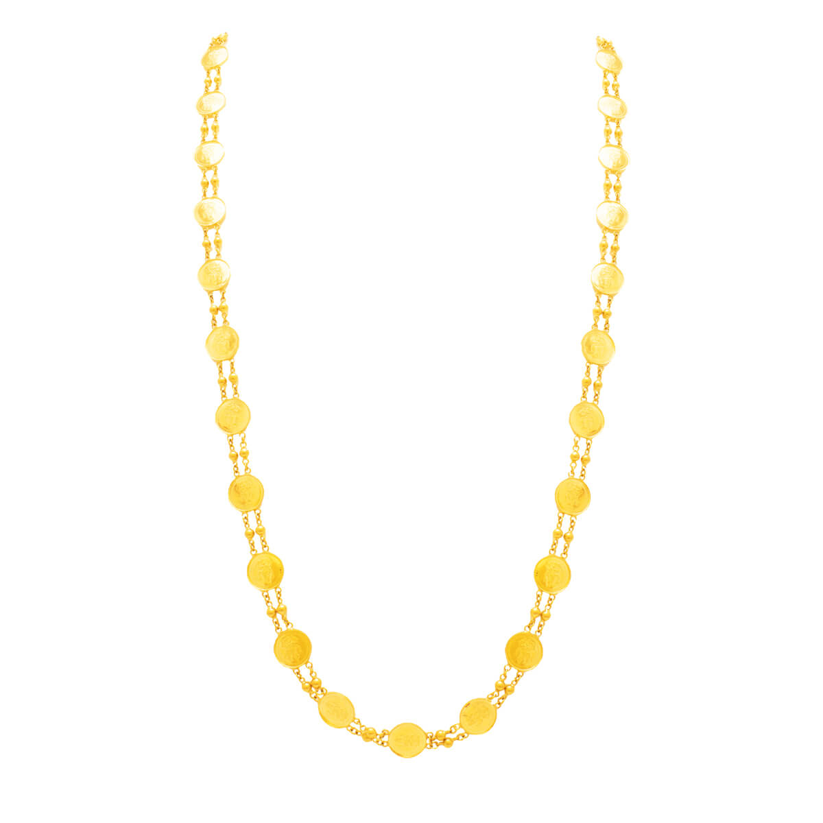 Gracile Gleam Long Gold Necklace
