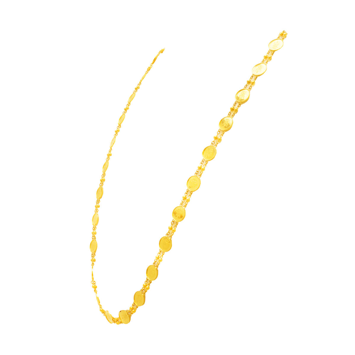 Gracile Gleam Long Gold Necklace
