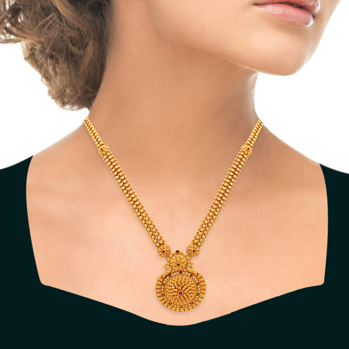 Royal Radiance Long Gold Necklace