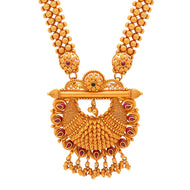 Opulent Glow Long Gold Necklace