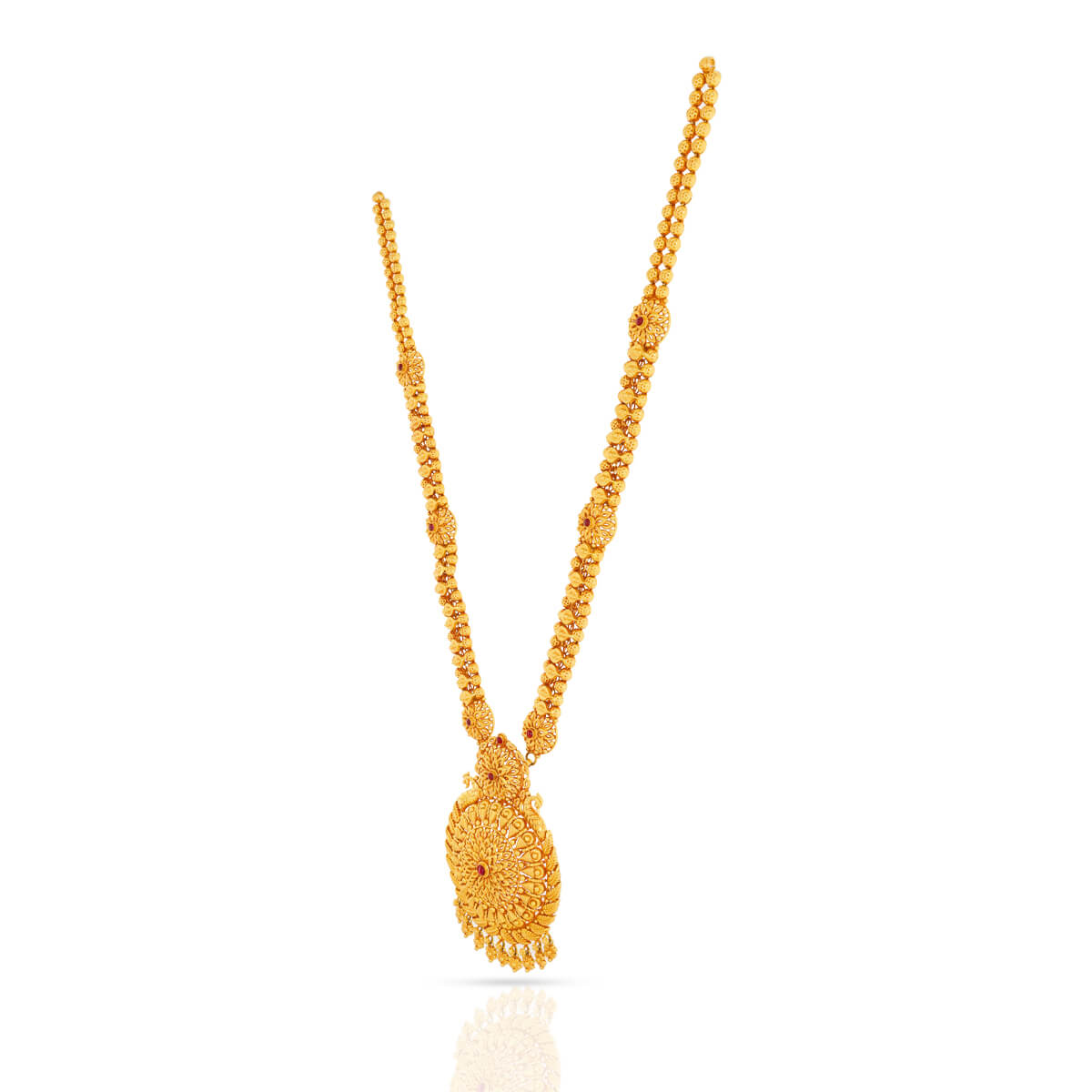 Majestic Gleam Long Gold Necklace