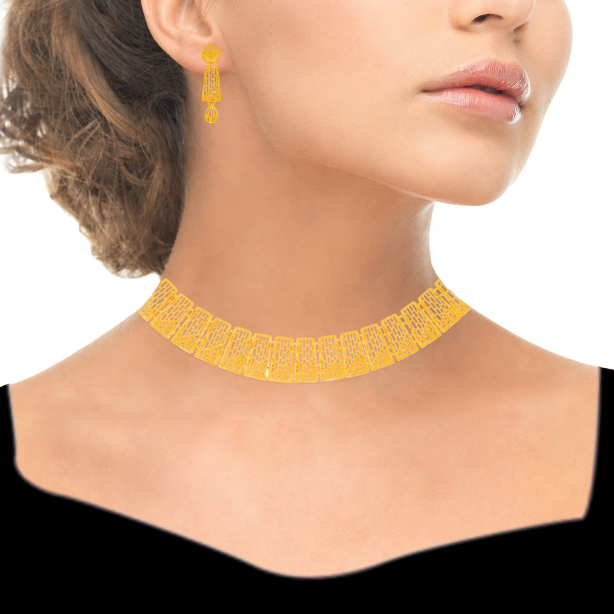 Bold Grace Wedding Gold Necklace