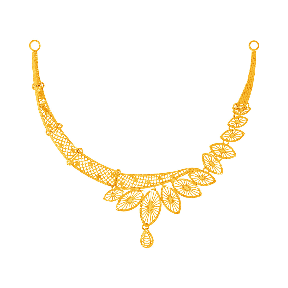 Modern Elegance Gold Short Necklace