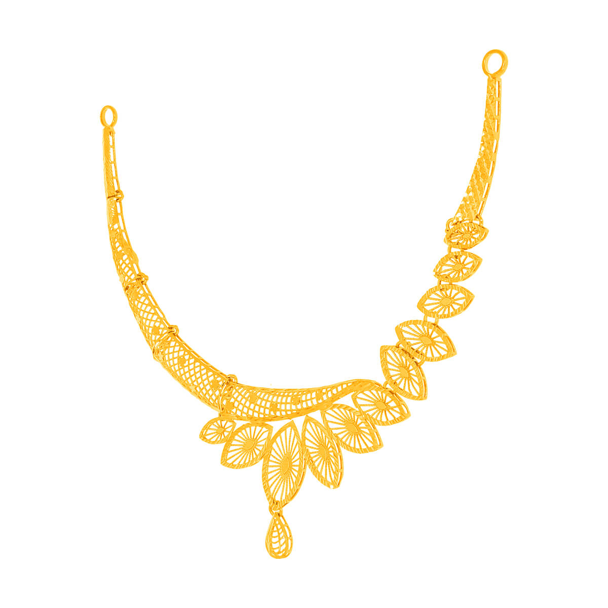 Modern Elegance Gold Short Necklace