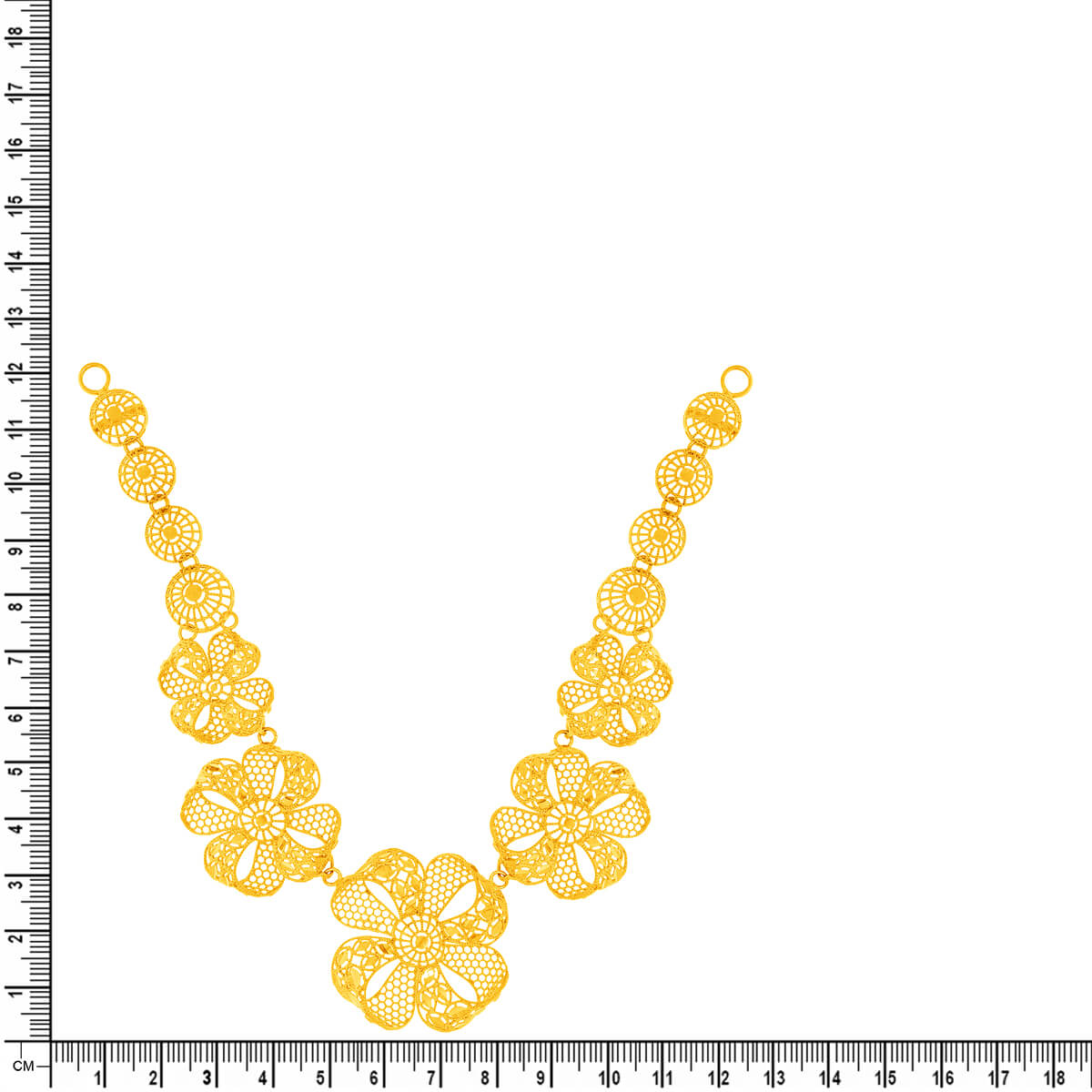 Charming Clover Bloom Gold Short Necklace