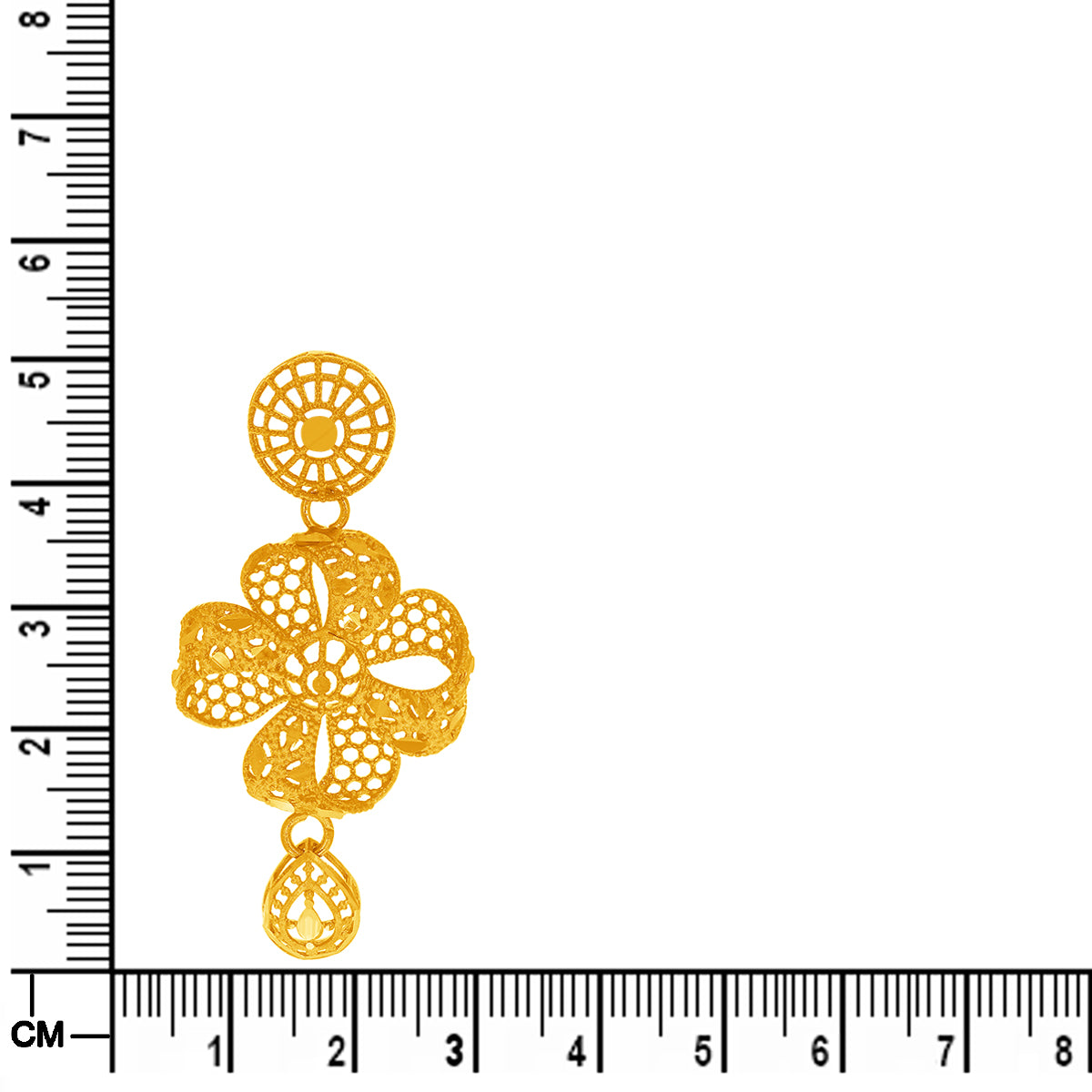 Charming Clover Bloom Gold Short Necklace