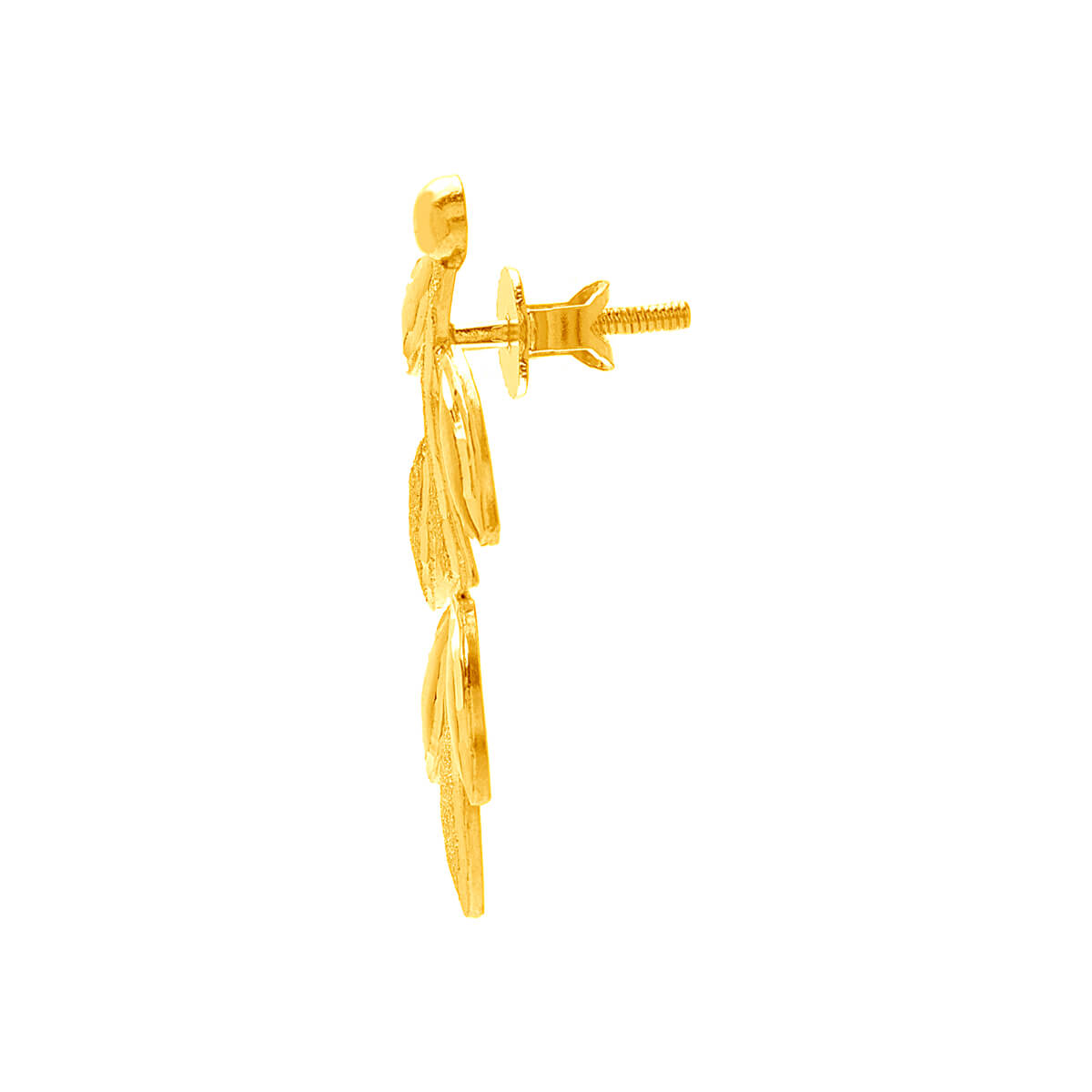 Alluring Foliate Grace Gold Short Necklace