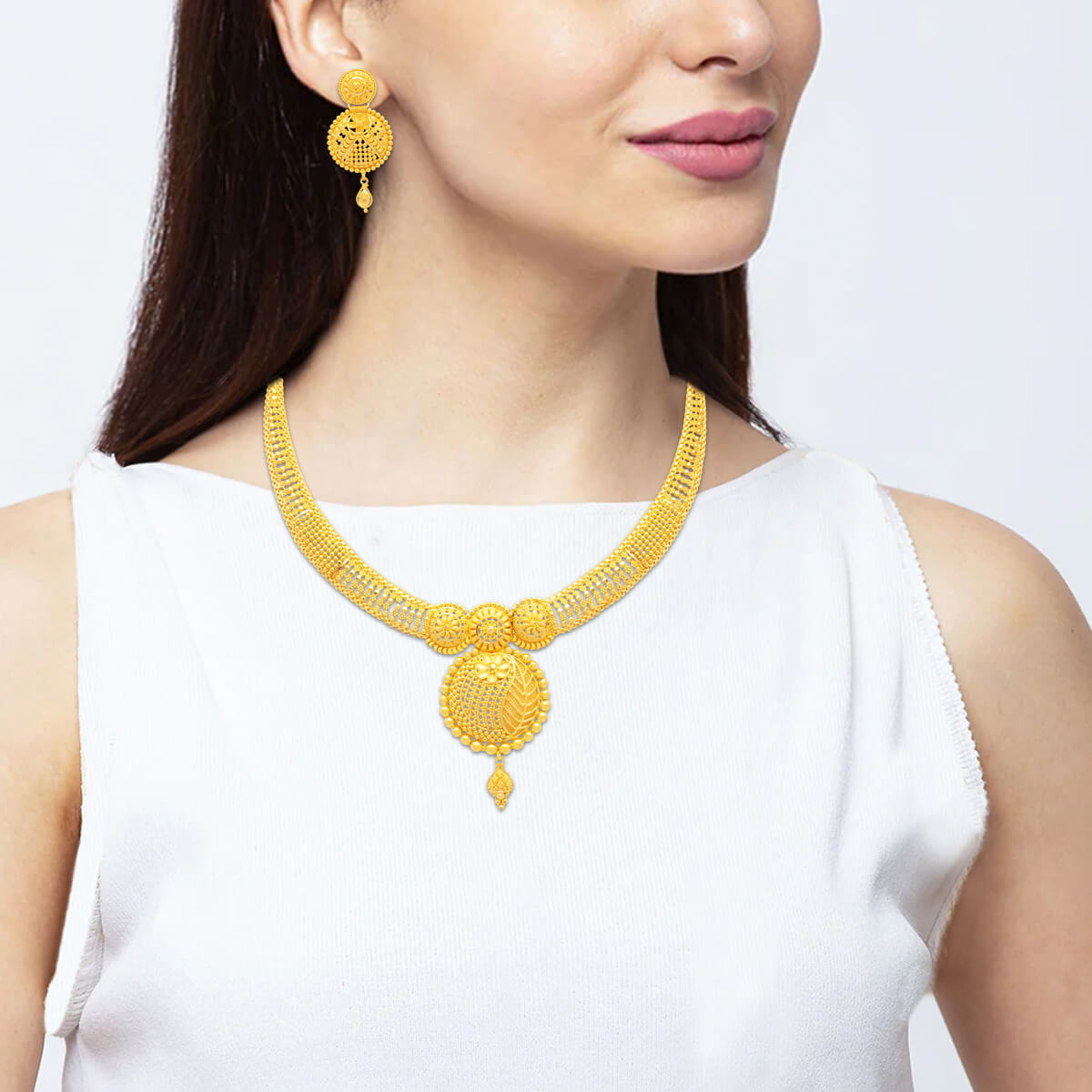 Modern Bridal Grace Gold Necklace