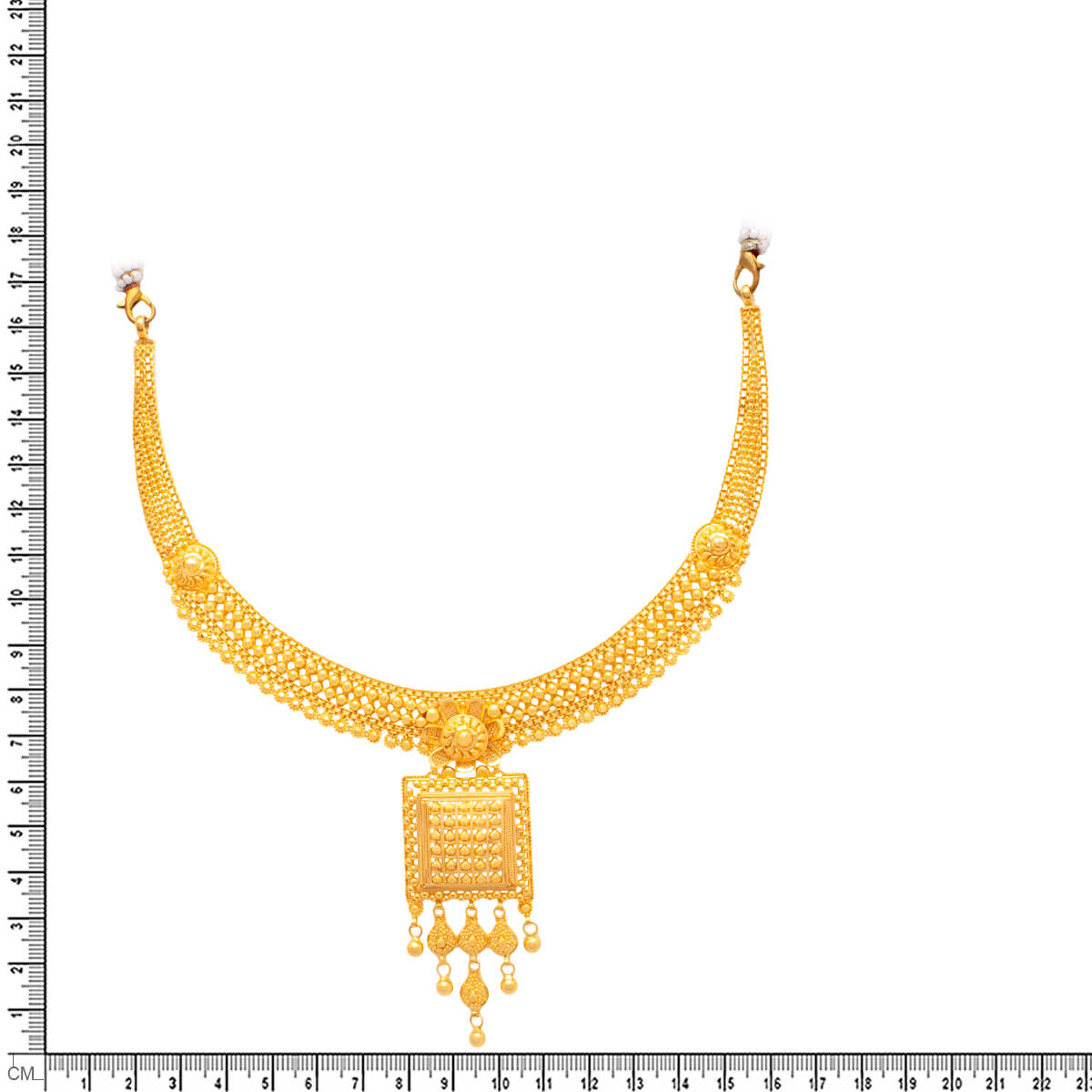 Majestic Bridal Grace Gold Necklace