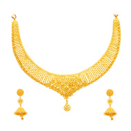 Contemporary Gleam Wedding Gold Necklace