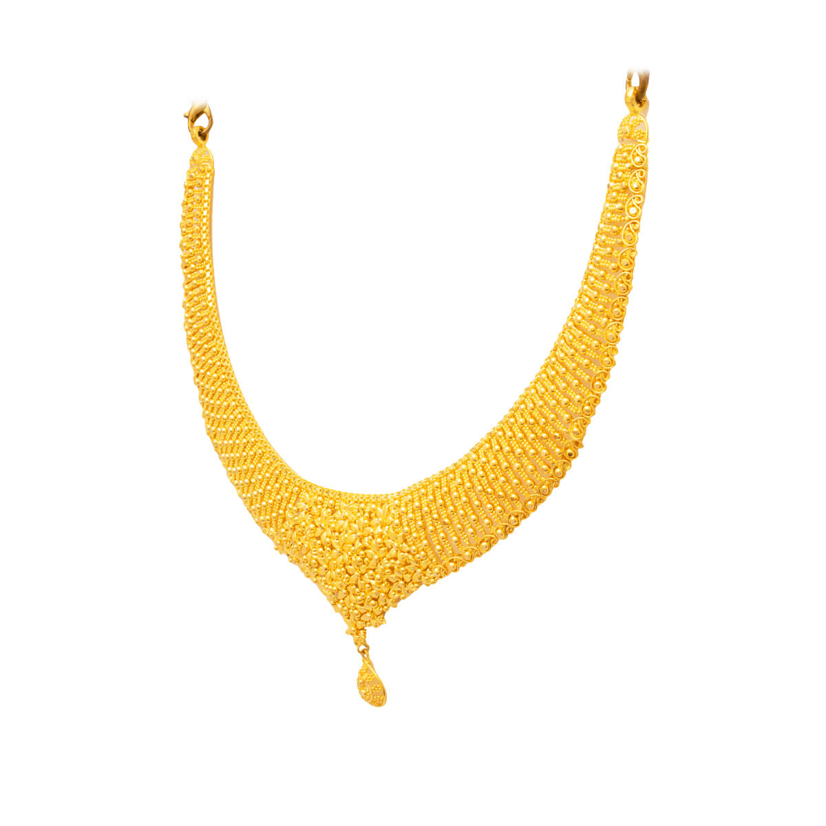Contemporary Gleam Wedding Gold Necklace