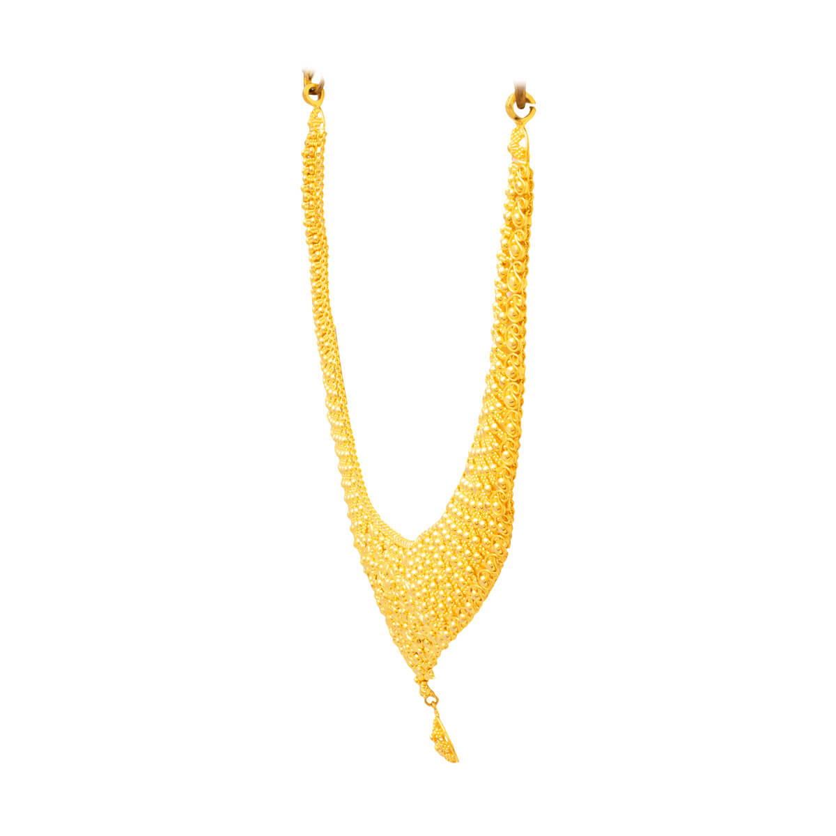 Contemporary Gleam Wedding Gold Necklace
