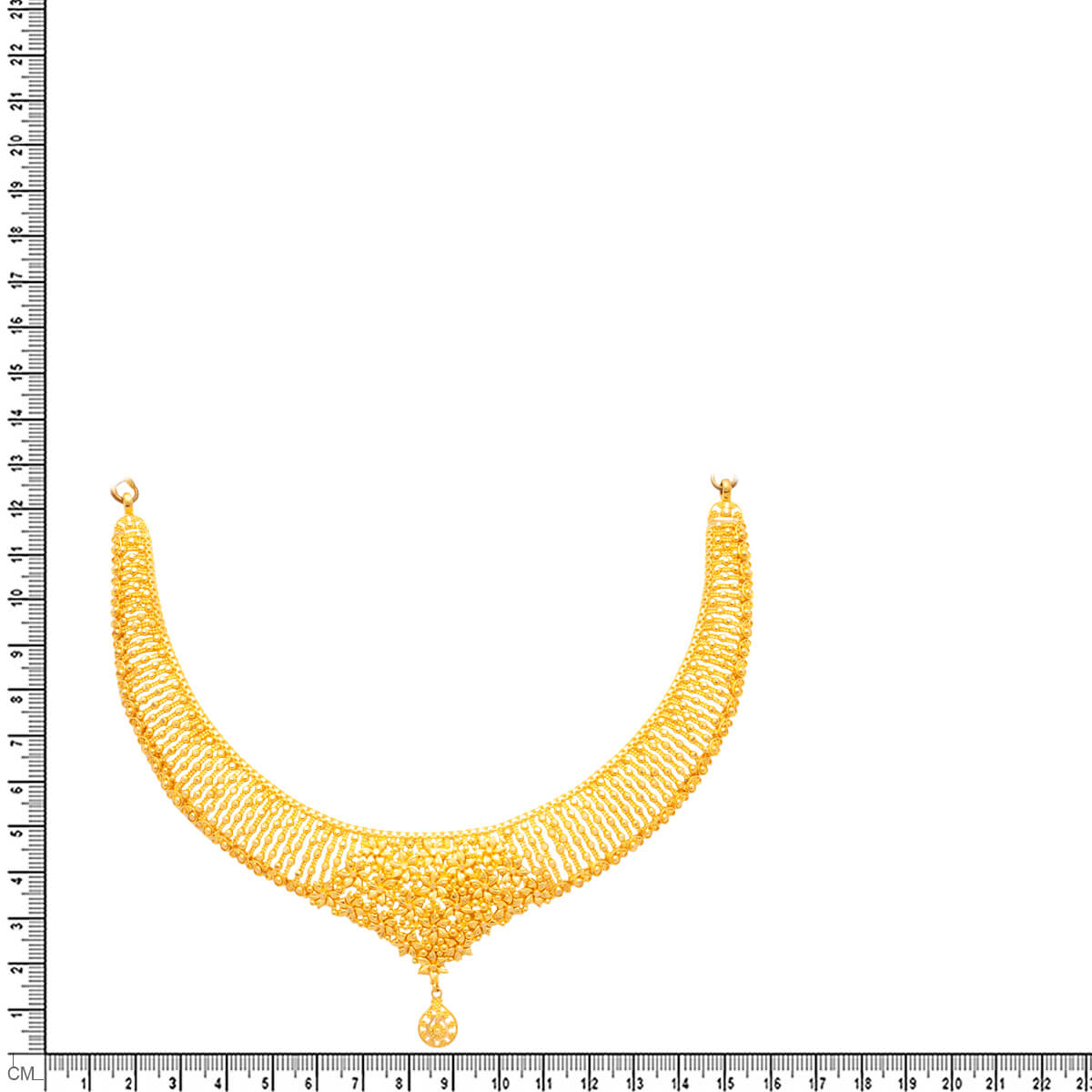 Contemporary Gleam Wedding Gold Necklace