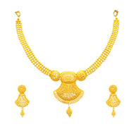 Contemporary Grace Wedding Gold Necklace