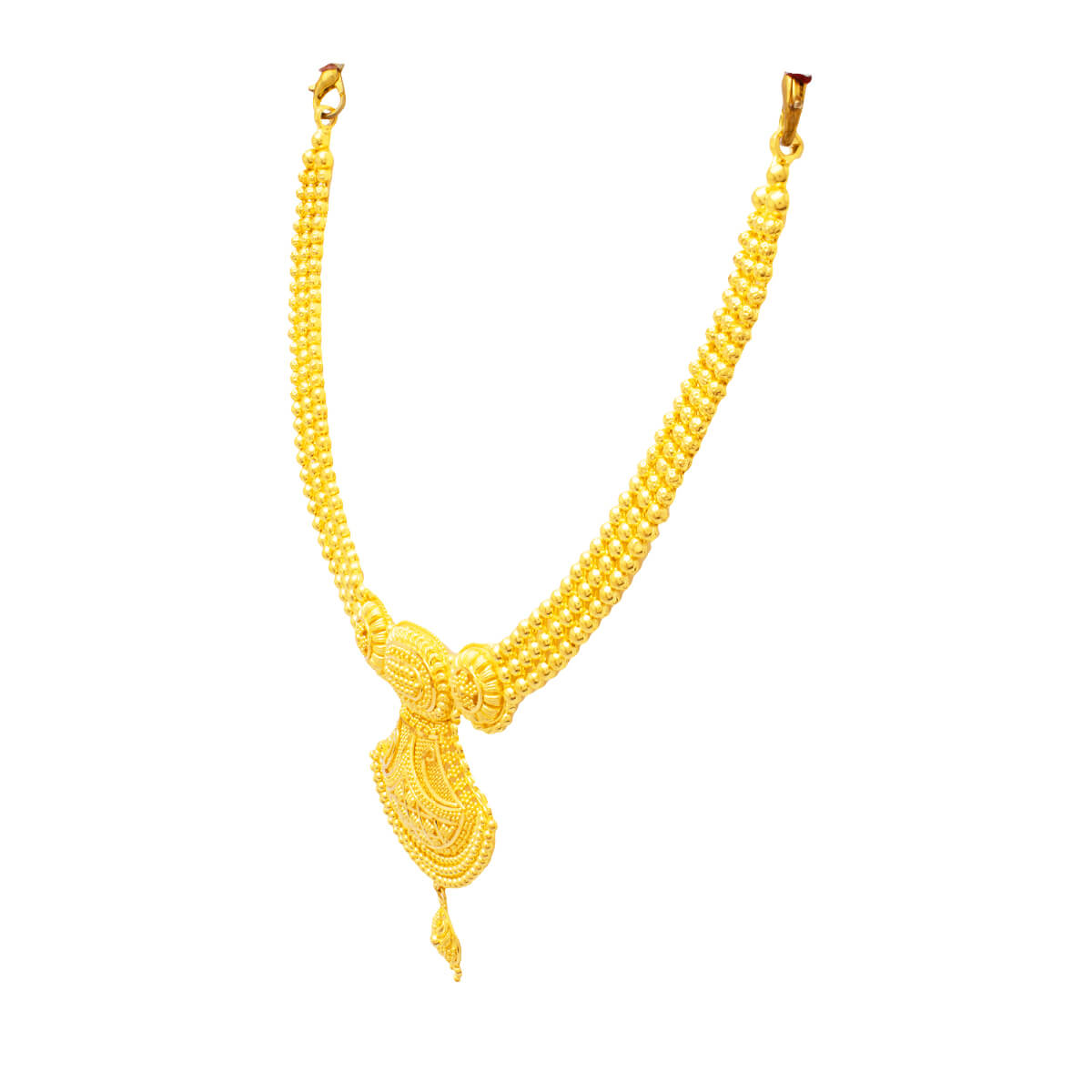 Contemporary Grace Wedding Gold Necklace