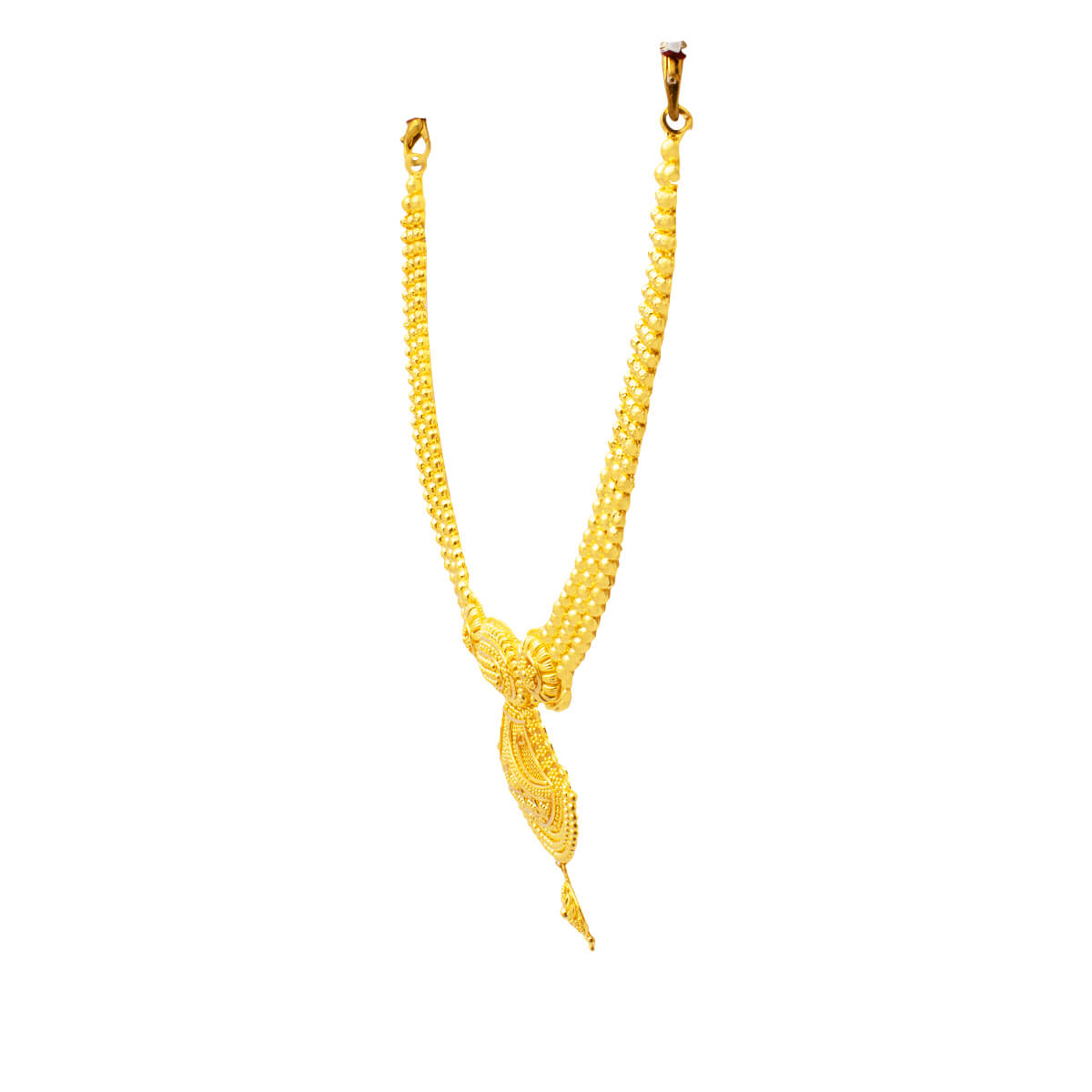 Contemporary Grace Wedding Gold Necklace