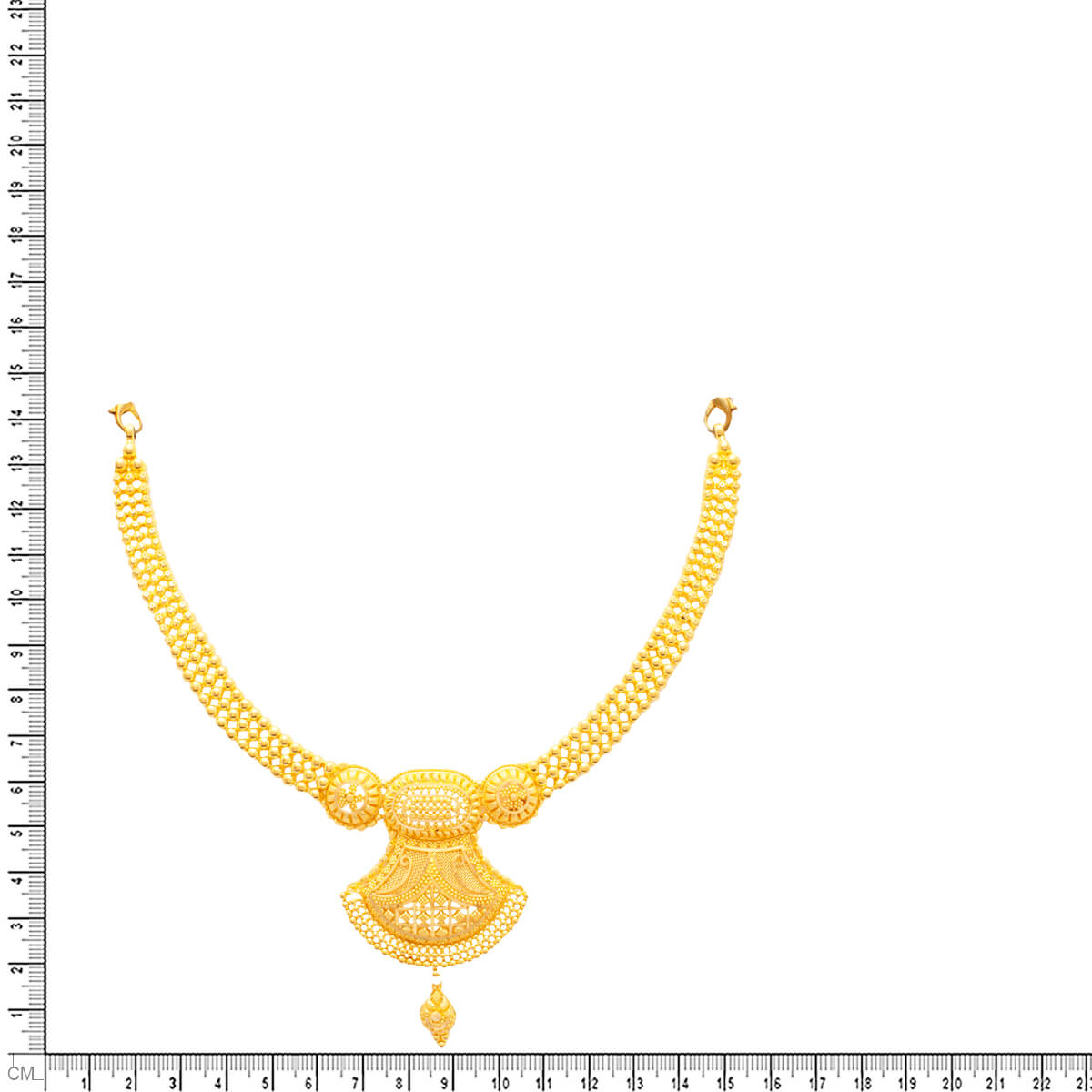 Contemporary Grace Wedding Gold Necklace