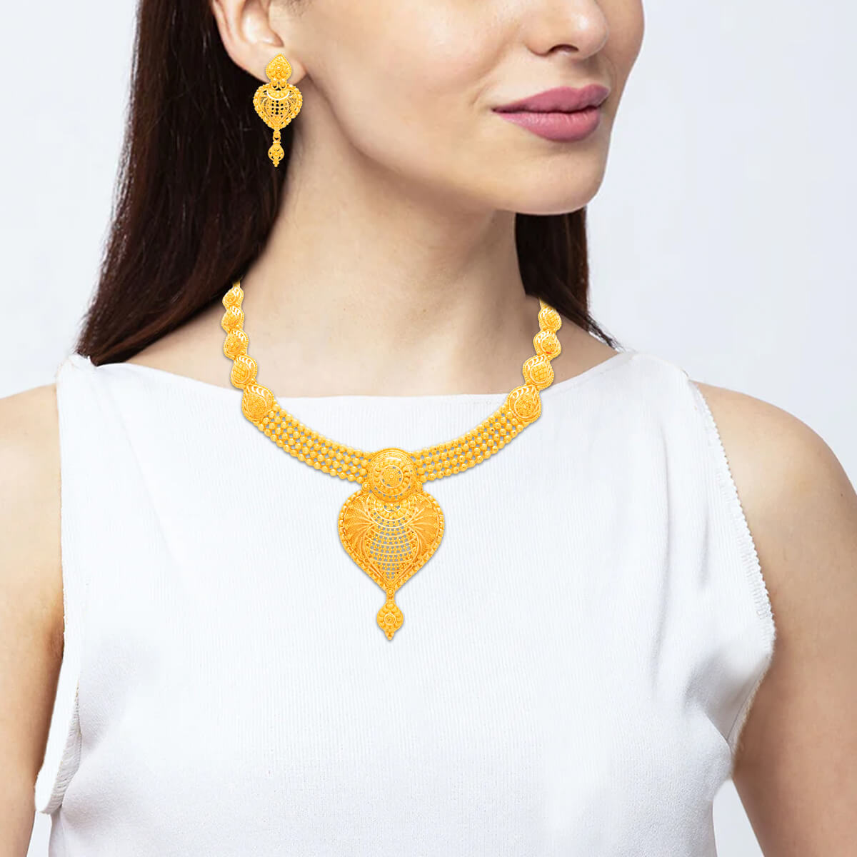 Cherished Moments Wedding Gold Necklace