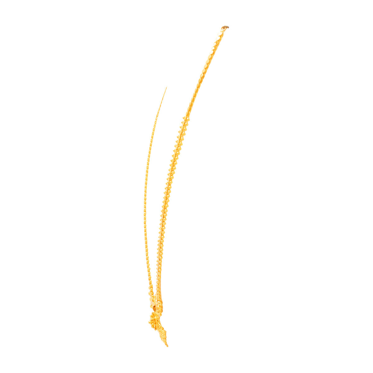 Gracefully Elegant Long Gold Necklace