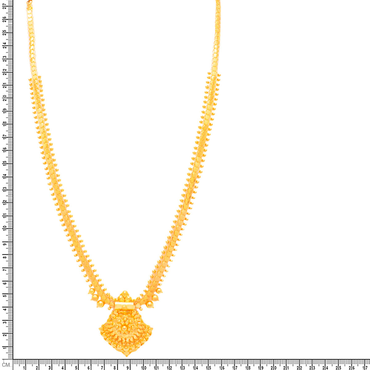 Gracefully Elegant Long Gold Necklace
