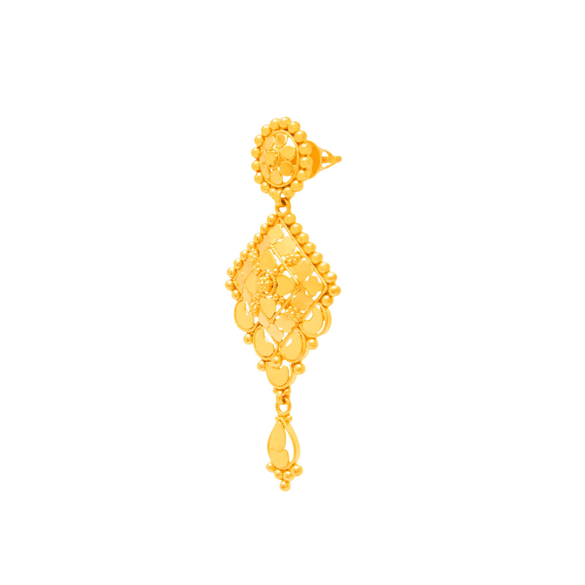 Gold Short Necklace with Regal Charm