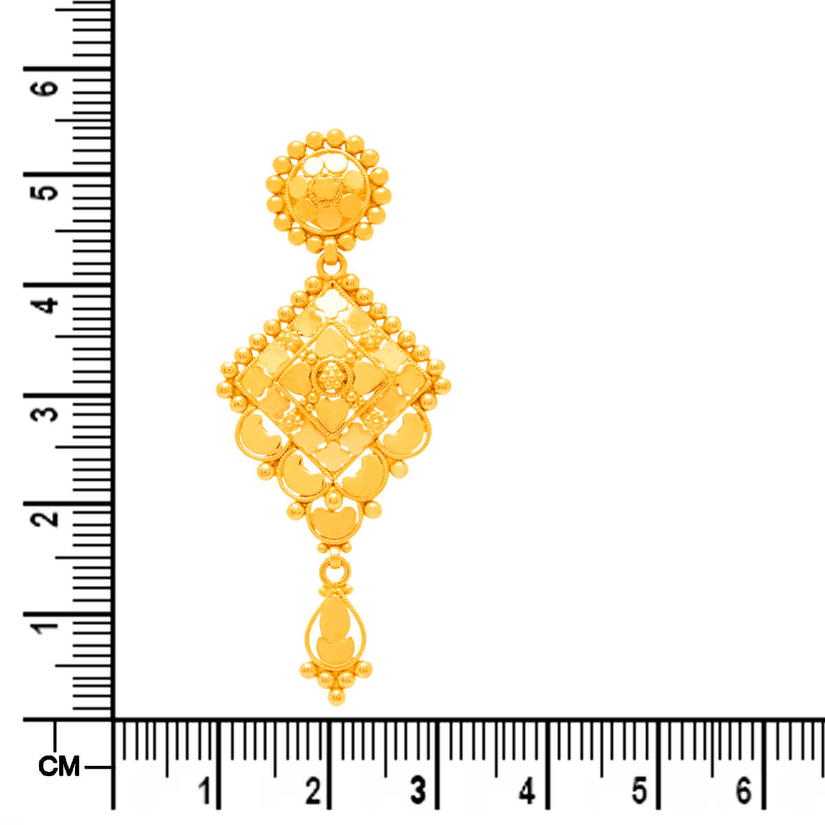 Gold Short Necklace with Regal Charm