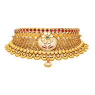 Oueenly Elegance Wedding Gold Necklace