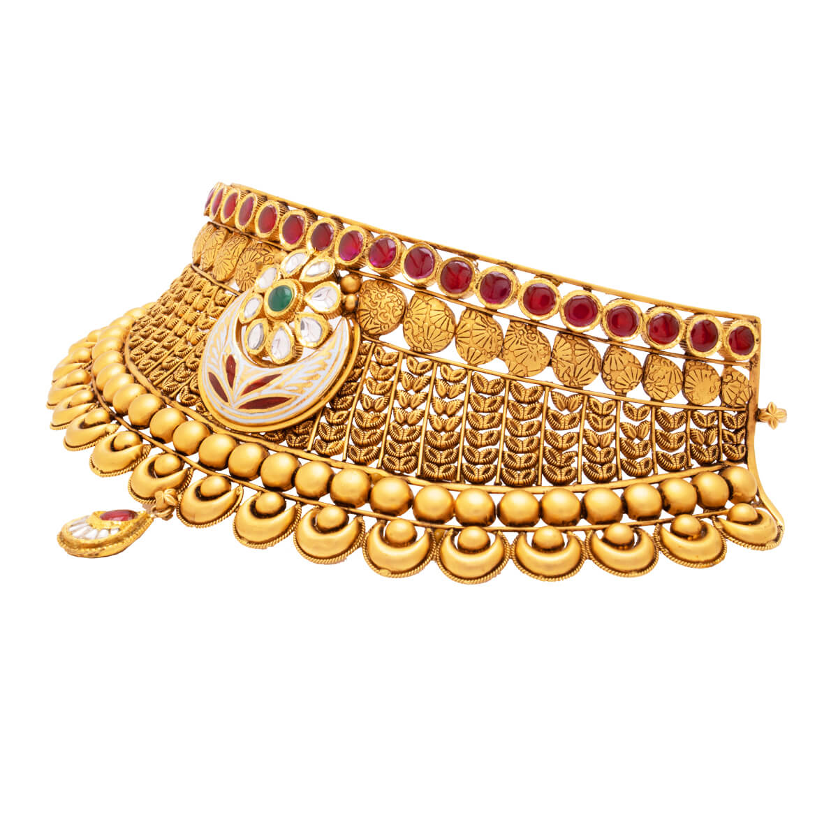 Oueenly Elegance Wedding Gold Necklace