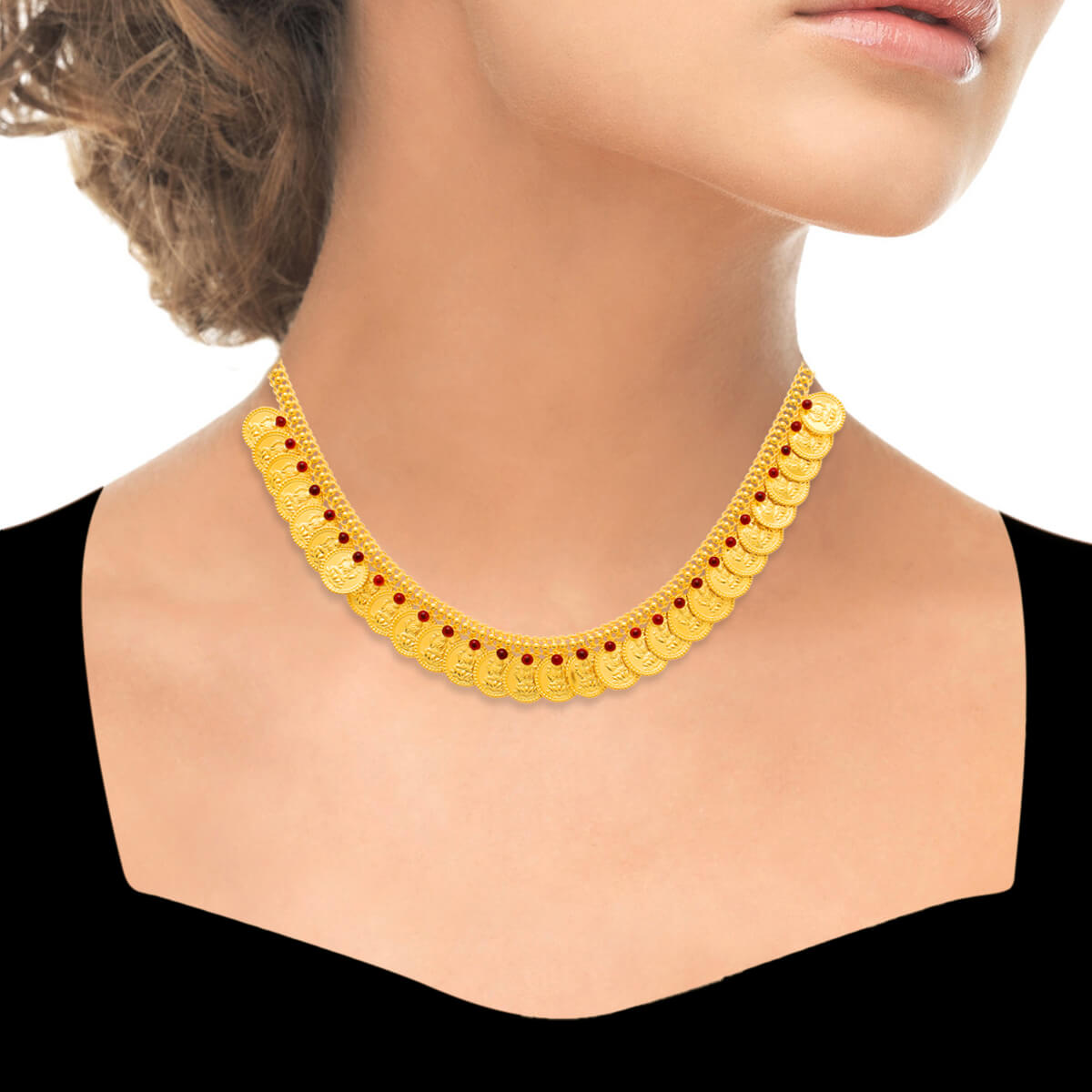 Noble Radiance Gold Short Necklace