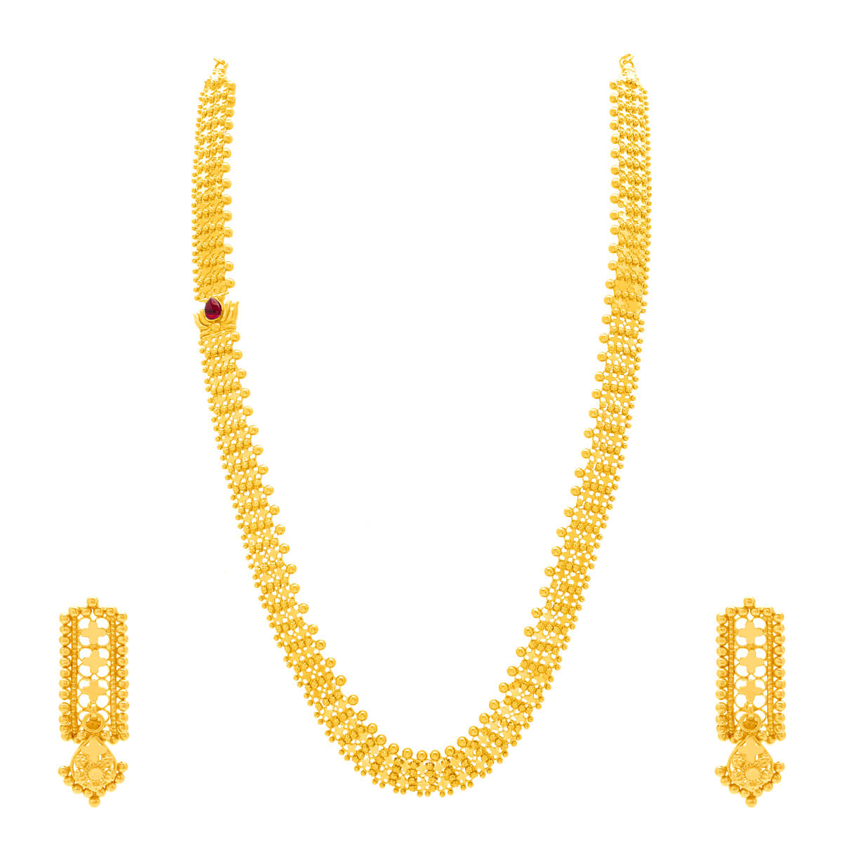 Bold Grace Long Gold Necklace