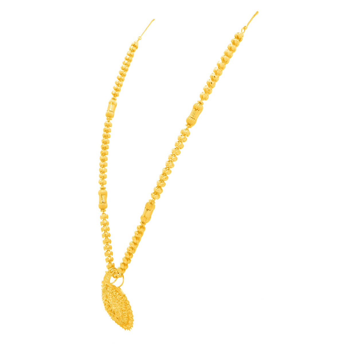 Royal Blossom Long Gold Necklace